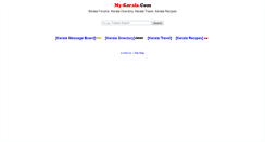 Desktop Screenshot of my-kerala.com